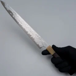 Nakagawa Satoshi x Myojin Aogami #1 Etched Sujihiki 27 cm