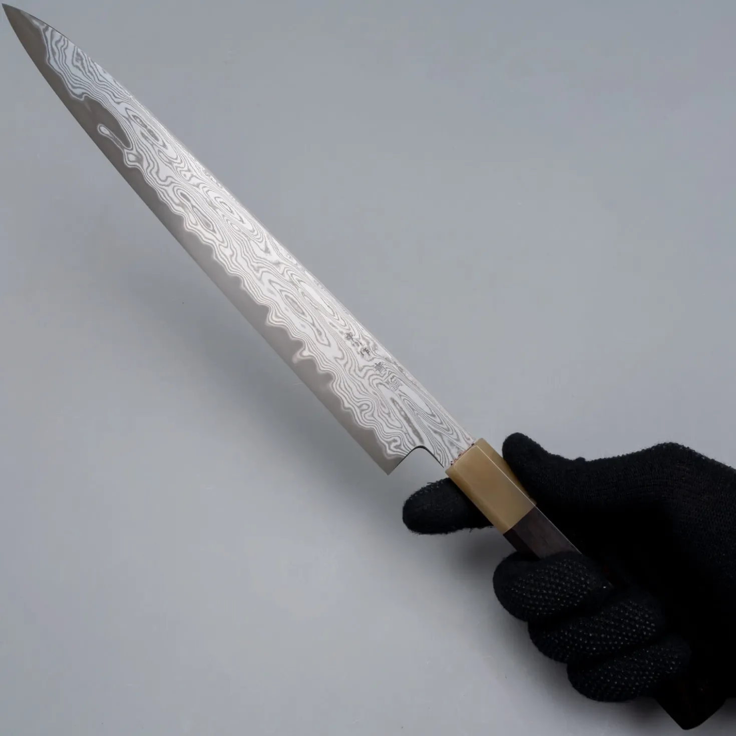 Nakagawa Satoshi x Myojin Aogami #1 Etched Sujihiki 27 cm