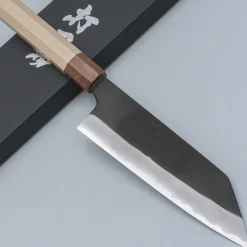 Naoki Mazaki Kurouchi Shirogami #2 Bunka 18 cm