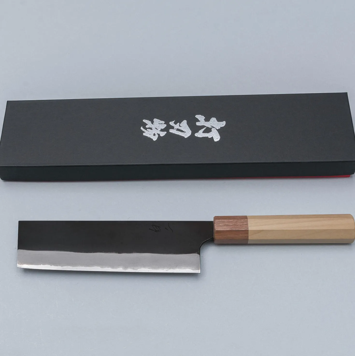 Naoki Mazaki Kurouchi Shirogami #2 Nakiri 16.5 cm