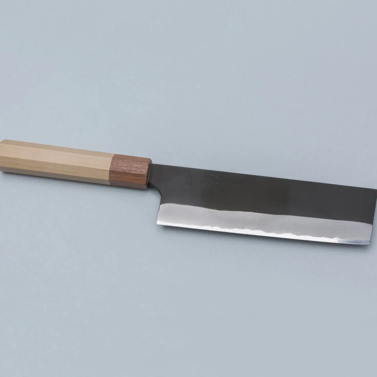 Naoki Mazaki Kurouchi Shirogami #2 Nakiri 16.5 cm