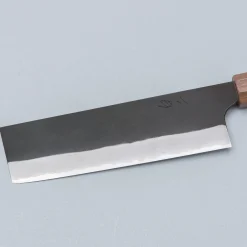Naoki Mazaki Kurouchi Shirogami #2 Nakiri 16.5 cm