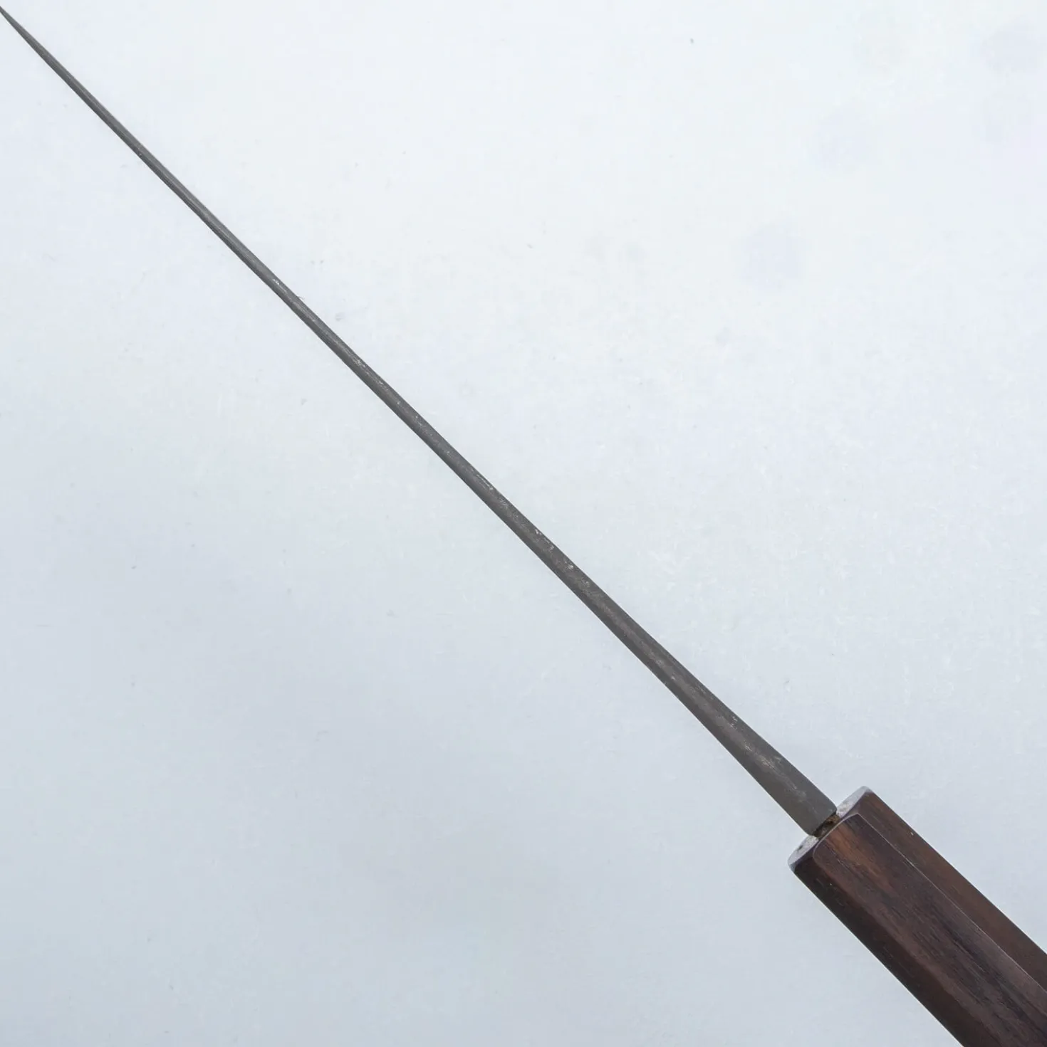 Naoki Mazaki Shirogami #2 Kurouchi Ebony Gyuto 21 cm