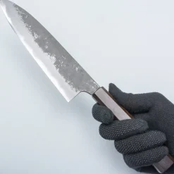 Naoki Mazaki Shirogami #2 Kurouchi Ebony Gyuto 21 cm