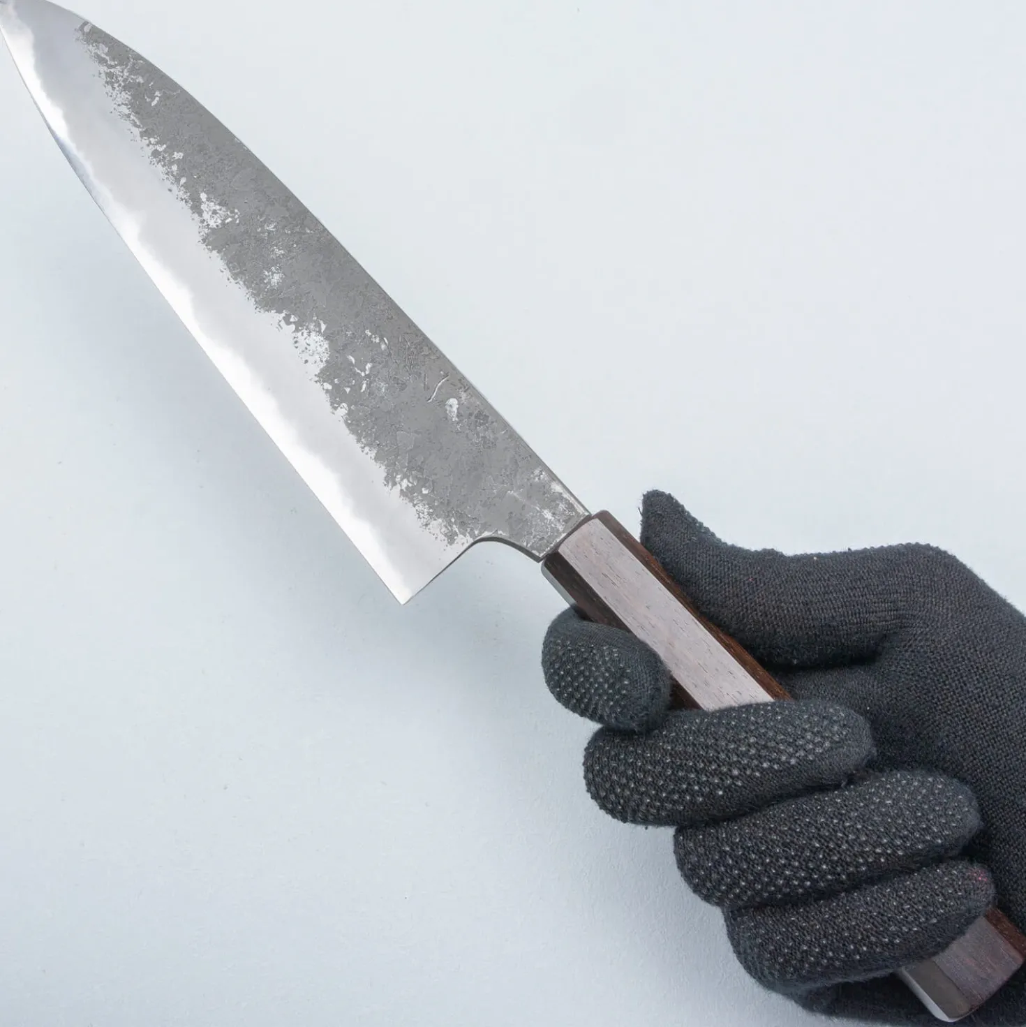 Naoki Mazaki Shirogami #2 Kurouchi Ebony Gyuto 21 cm