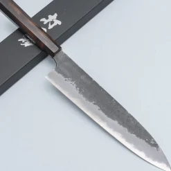 Naoki Mazaki Shirogami #2 Kurouchi Ebony Gyuto 21 cm
