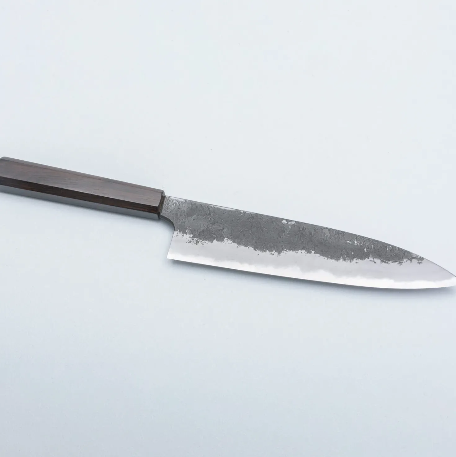 Naoki Mazaki Shirogami #2 Kurouchi Ebony Gyuto 21 cm
