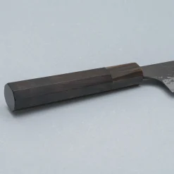 Naoki Mazaki Shirogami #2 Kurouchi African Blackwood Horn Gyuto 21 cm