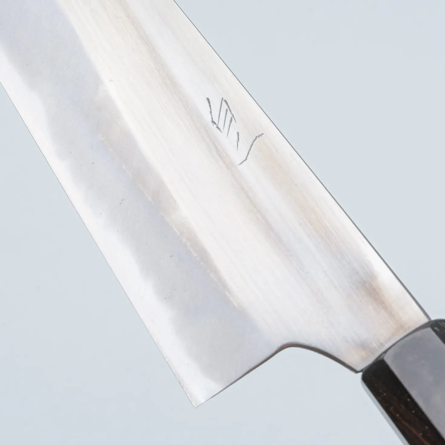 Naoki Mazaki Shirogami #2 Migaki Ebony Gyuto 24 cm