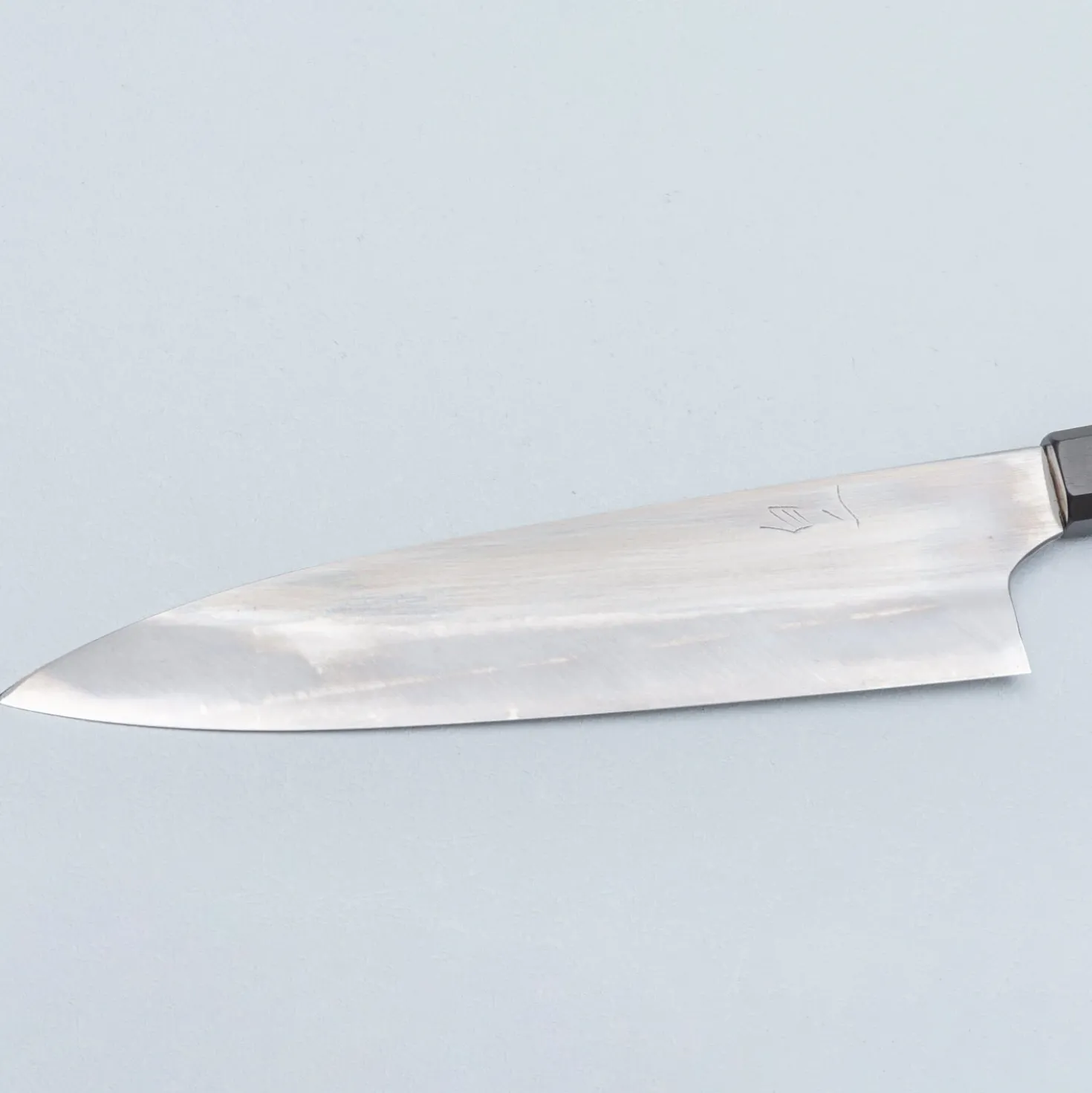 Naoki Mazaki Shirogami #2 Migaki Ebony Gyuto 21 cm