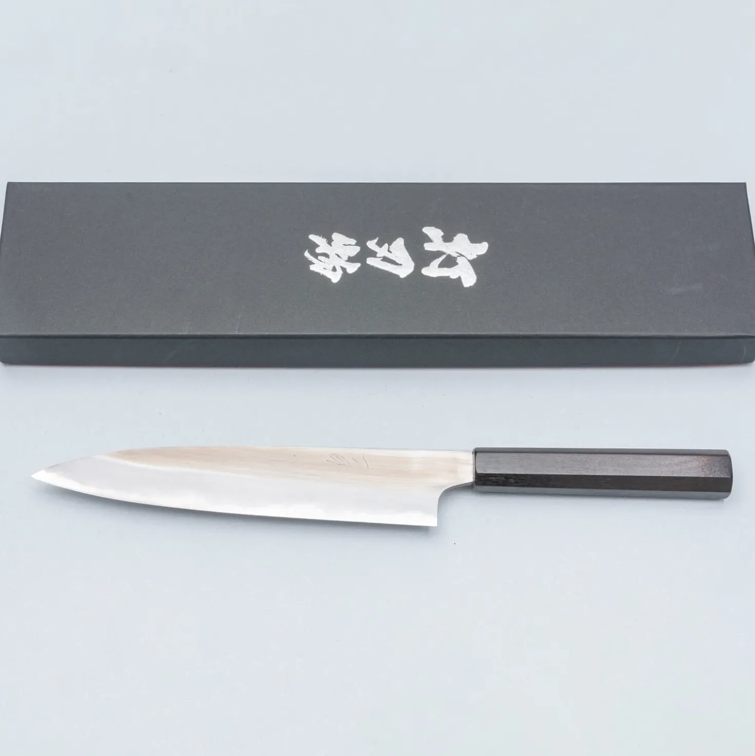 Naoki Mazaki Shirogami #2 Migaki Ebony Petty 18 cm