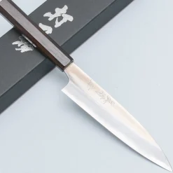 Naoki Mazaki Shirogami #2 Migaki Ebony Petty 15 cm