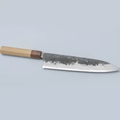 Naoki Mazaki Shirogami #2 Nashiji Kurouchi Gyuto 24 cm