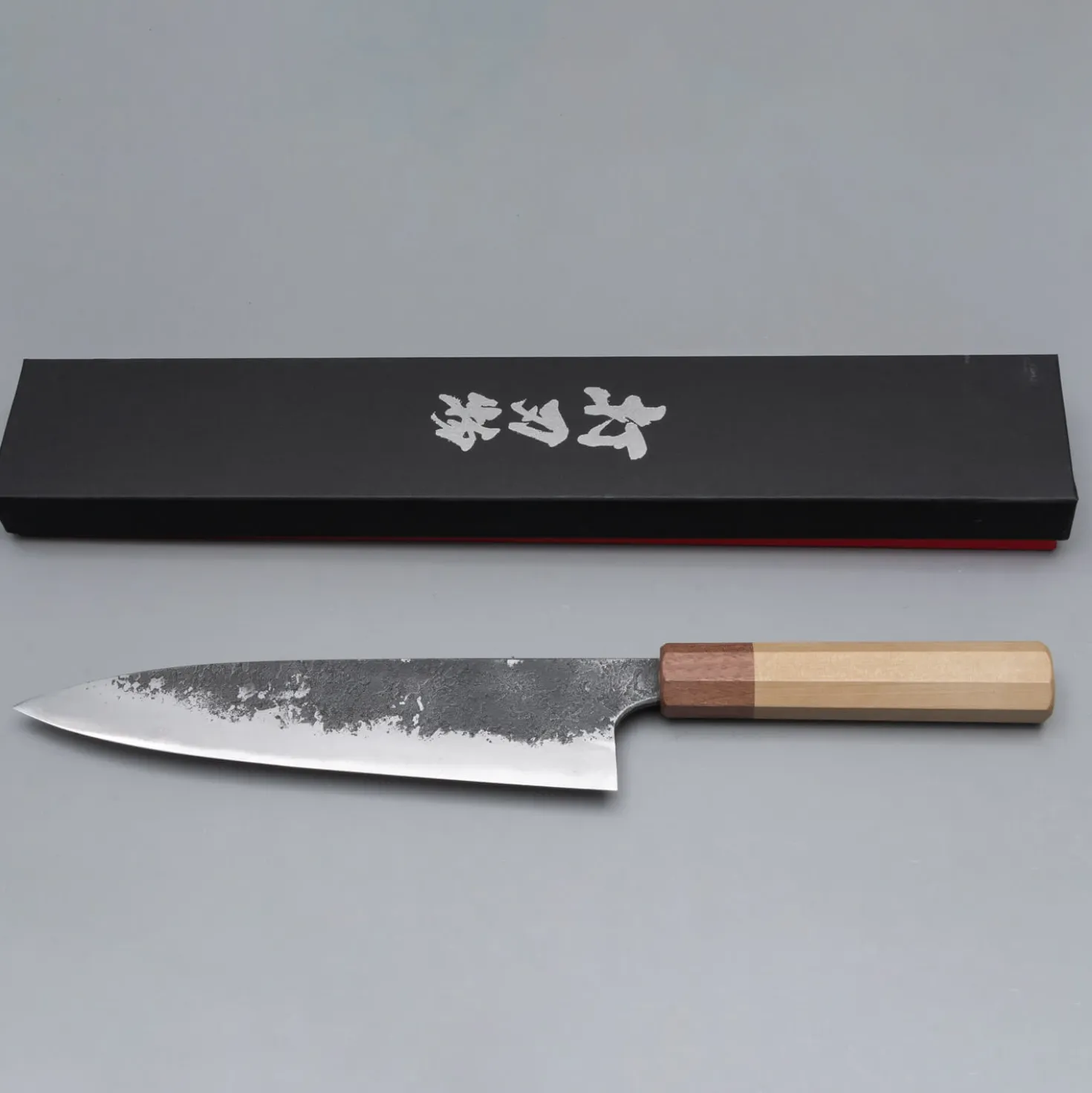 Naoki Mazaki Shirogami #2 Nashiji Gyuto 210