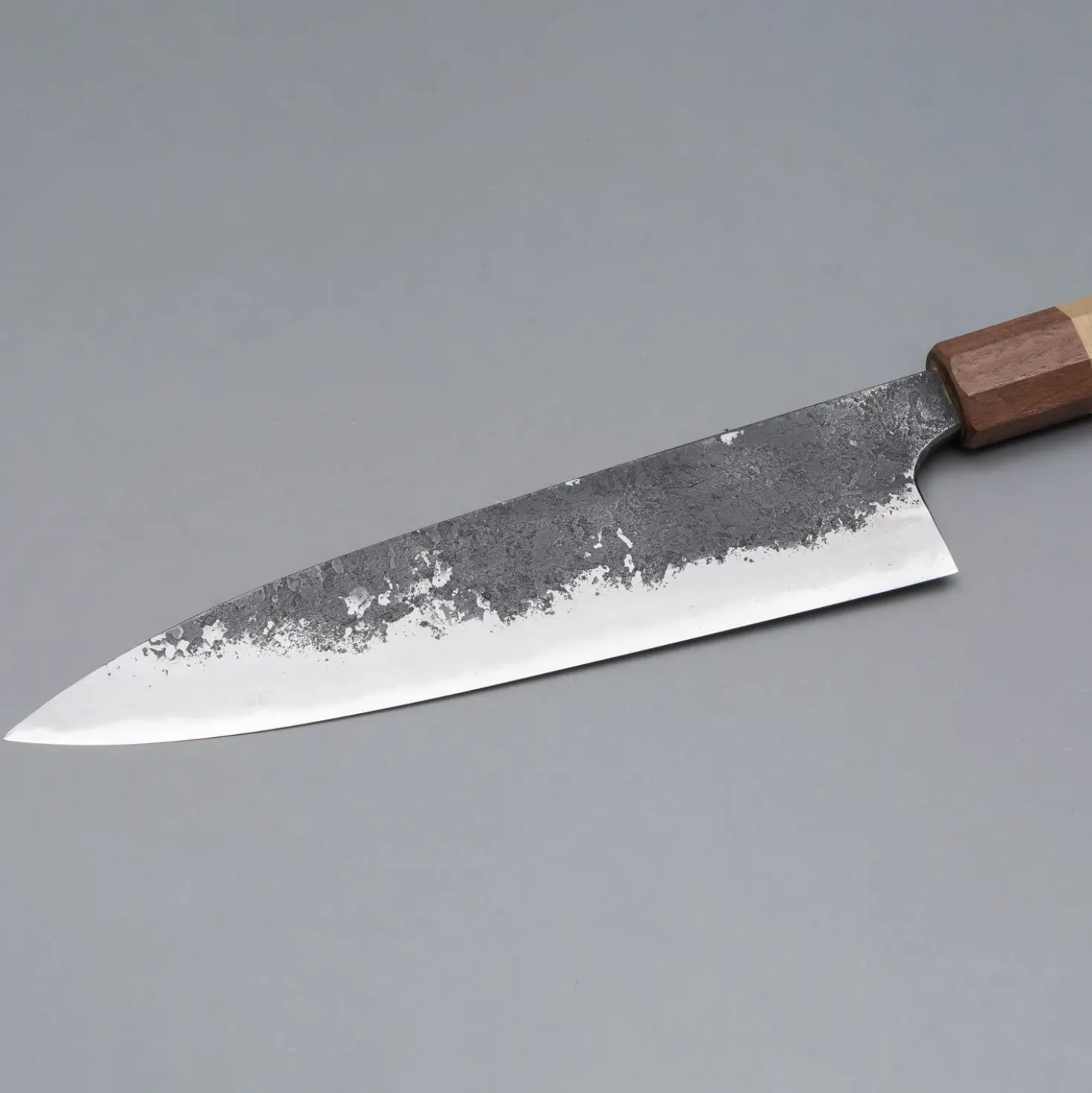 Naoki Mazaki Shirogami #2 Nashiji Gyuto 210