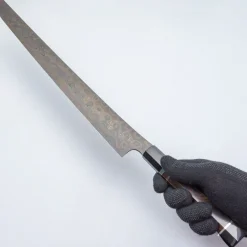 Nigara Anmon Aogami #2 + Shirogami #2 Sakimaru Yanagiba 45 cm