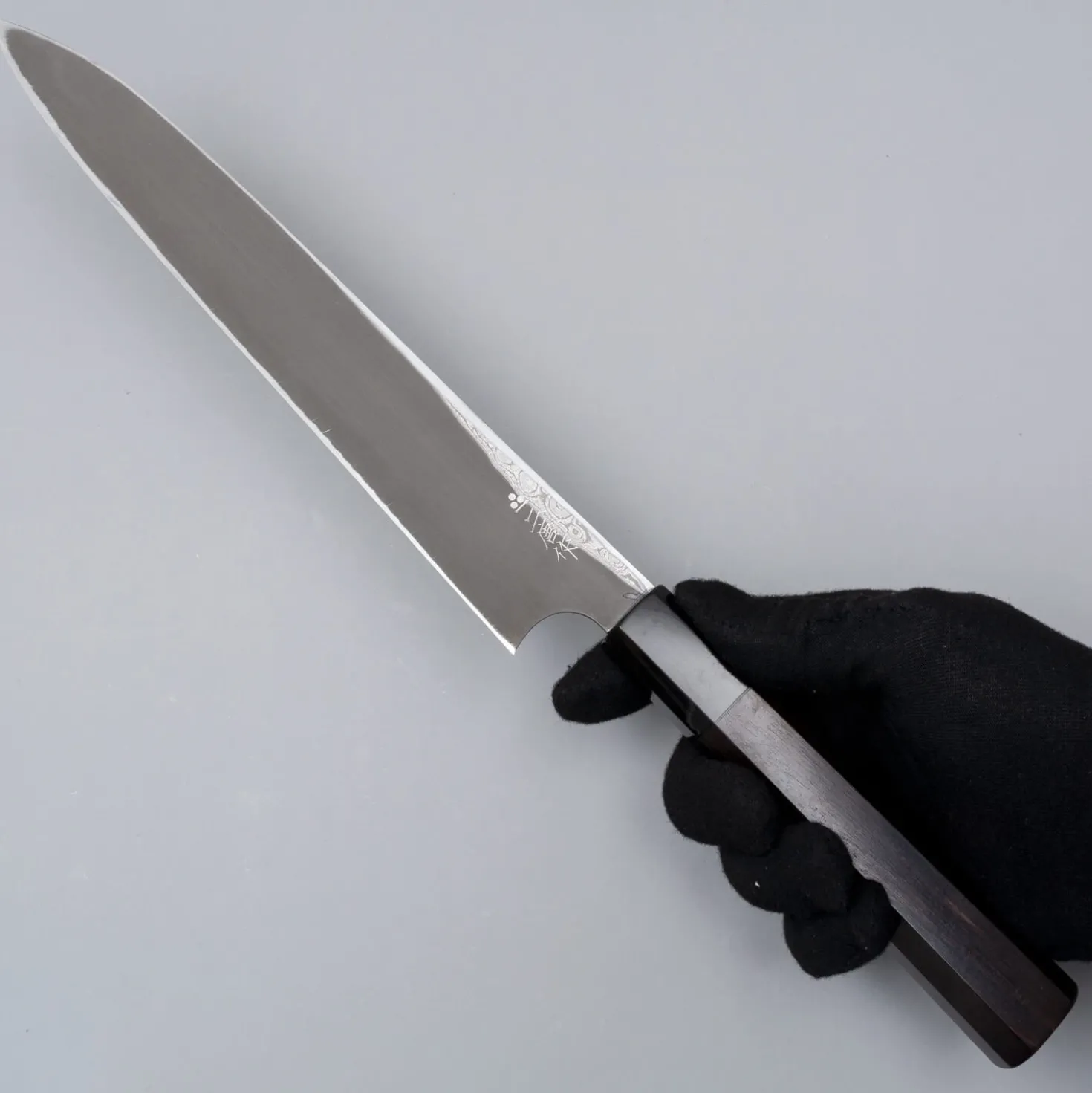 Nigara Aogami #2 Anmon Kurozome Yanagiba 24 cm