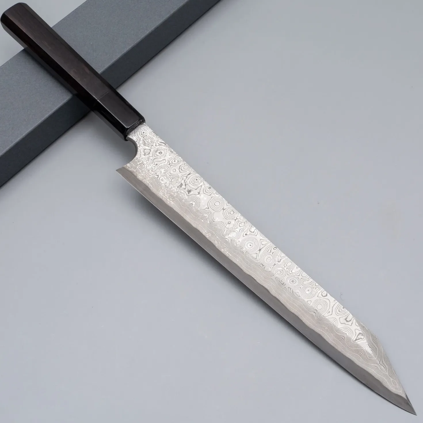 Nigara Aogami #2 Anmon Kurozome Kiritsuke Yanagiba 27 cm