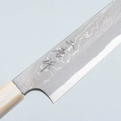 Nigara Aogami #2 Anmon Twisted Kurozome Yanagiba 30 cm