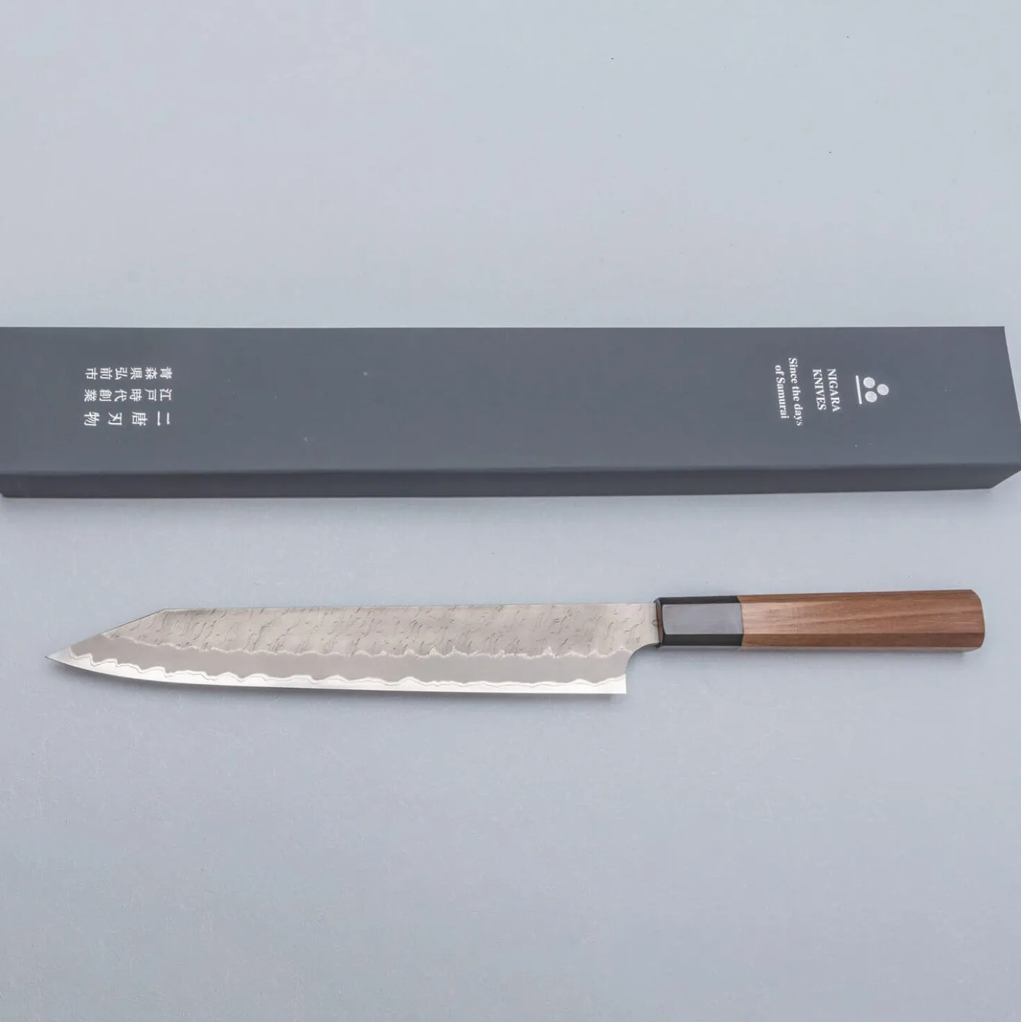 Nigara Aogami Super Migaki Kiritsuke Sujihiki 25.5 cm