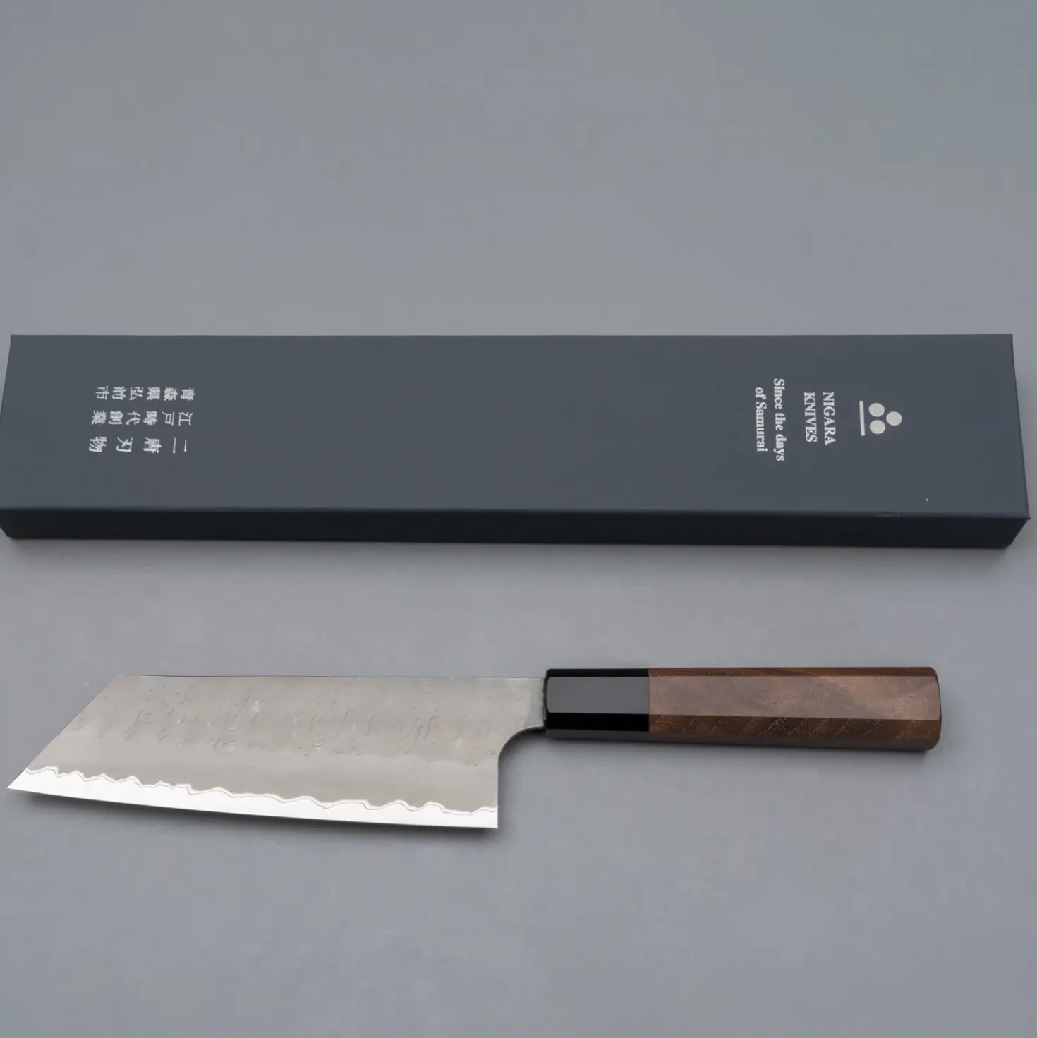 Nigara Aogami Super Migaki Nakiri K-tip 18 cm
