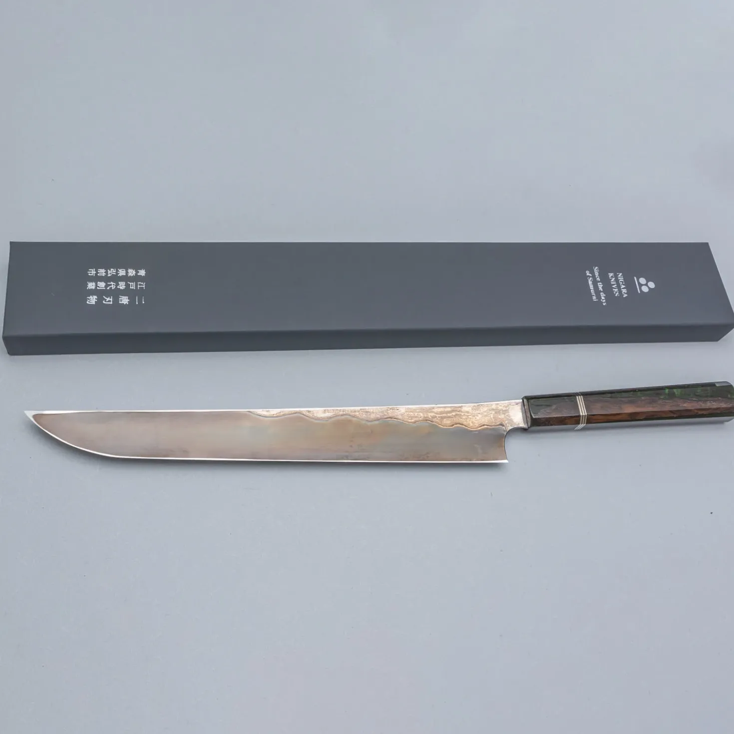 Nigara Aogami #2 Wrought Iron Sakimaru Yanagiba 30 cm