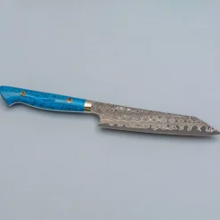 Nigara SG2 Damast Premium Blue Kiritsuke Petty 15 cm