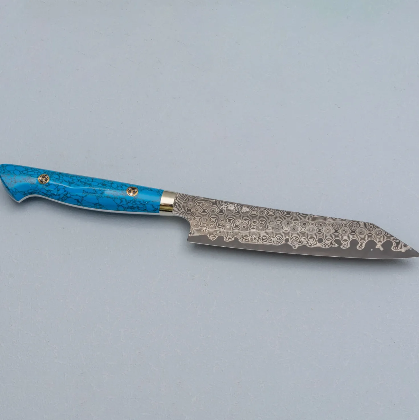 Nigara SG2 Damast Premium Blue Kiritsuke Petty 15 cm