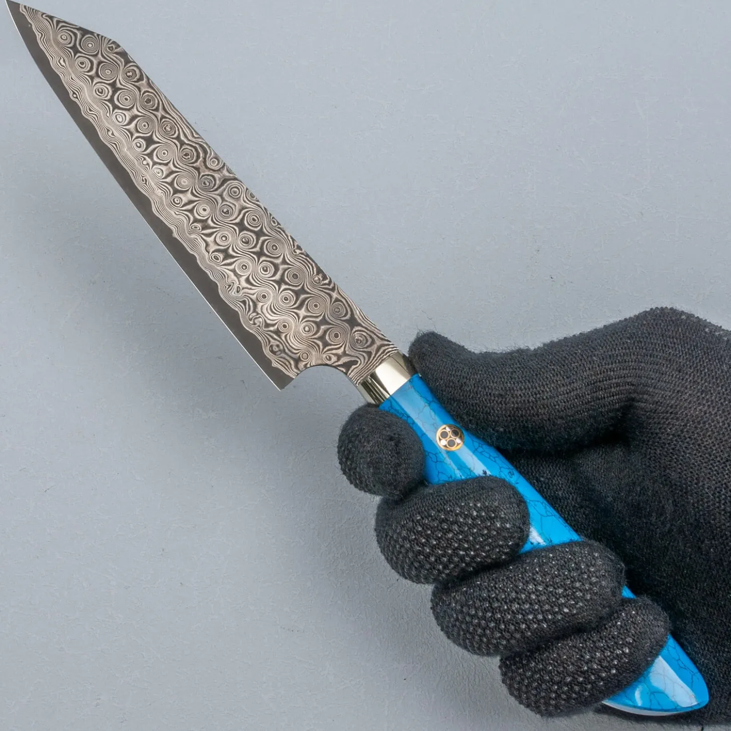 Nigara SG2 Damast Premium Blue Kiritsuke Petty 15 cm