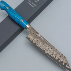 Nigara SG2 Damast Premium Blue Kiritsuke Petty 15 cm
