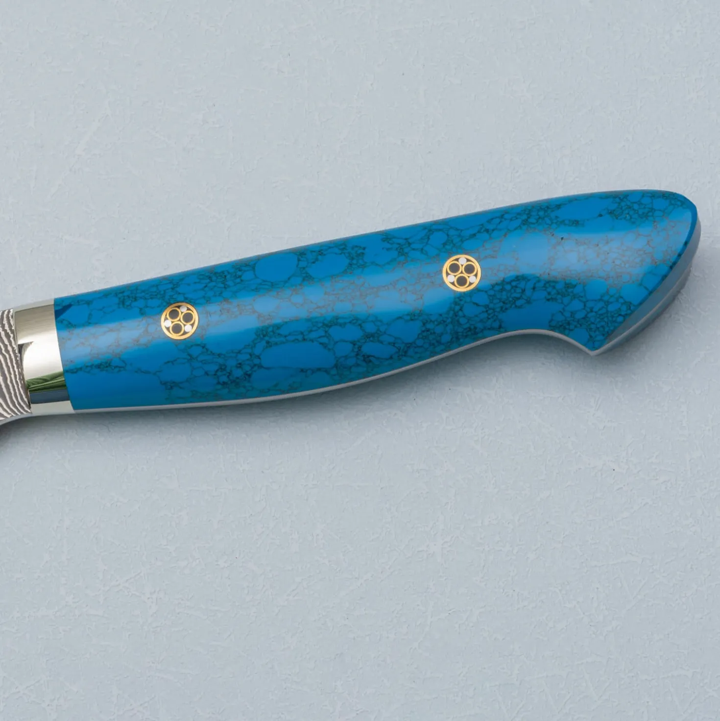Nigara SG2 Damast Premium Dark Blue Kiritsuke 21 cm