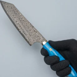 Nigara SG2 Damast Premium Dark Blue Kiritsuke 21 cm