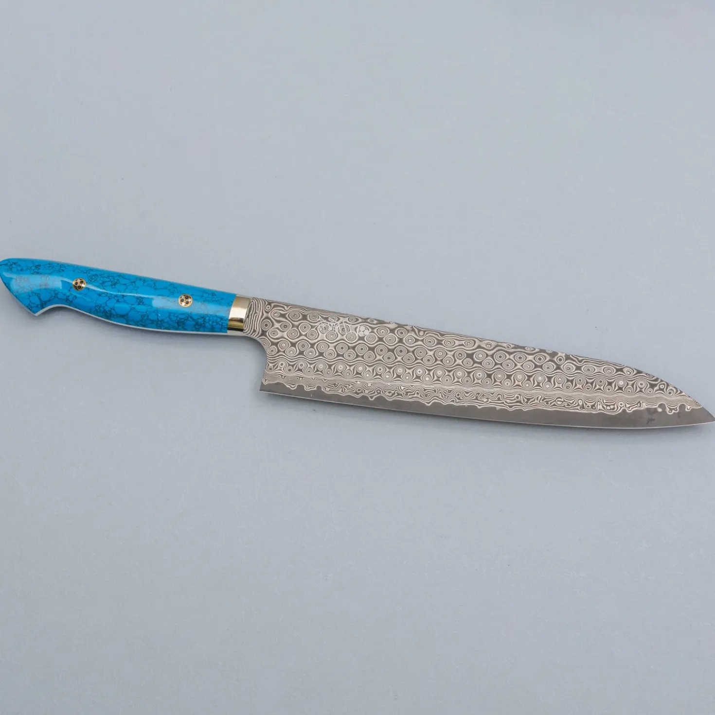 Nigara SG2 Damast Premium Dark Blue Gyuto 24 cm