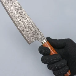 Nigara SG2 Damast Premium Karin Nakiri 18 cm