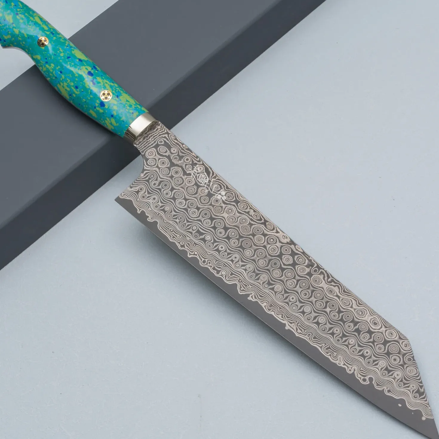 Nigara SG2 Damast Premium Mix Dots Kiritsuke 24 cm