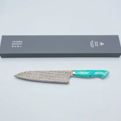 Nigara SG2 Damast Premium Mix Dots Gyuto 21 cm