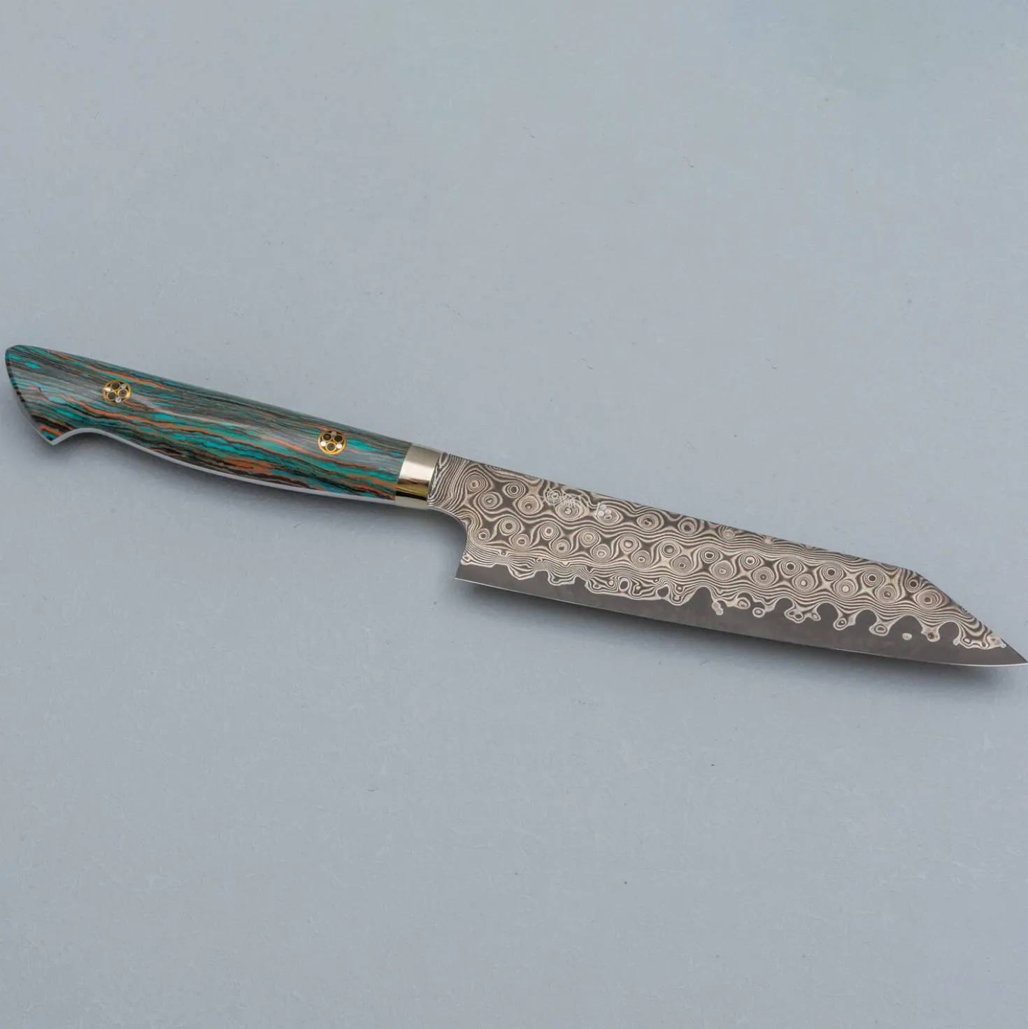 Nigara SG2 Damast Premium Mixed Kiritsuke Petty 15 cm