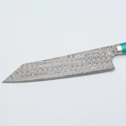 Nigara SG2 Damast Premium Turkoois Kiritsuke 24 cm