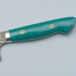 Nigara SG2 Damast Premium Turkoois Kiritsuke 21 cm