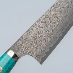 Nigara SG2 Damast Premium Turkoois Kiritsuke 21 cm