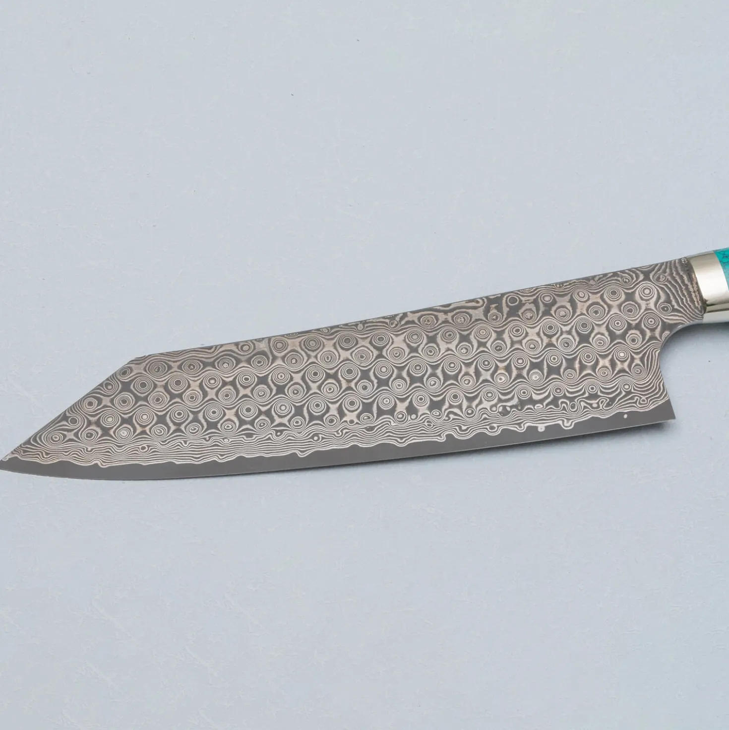 Nigara SG2 Damast Premium Turkoois Kiritsuke 21 cm