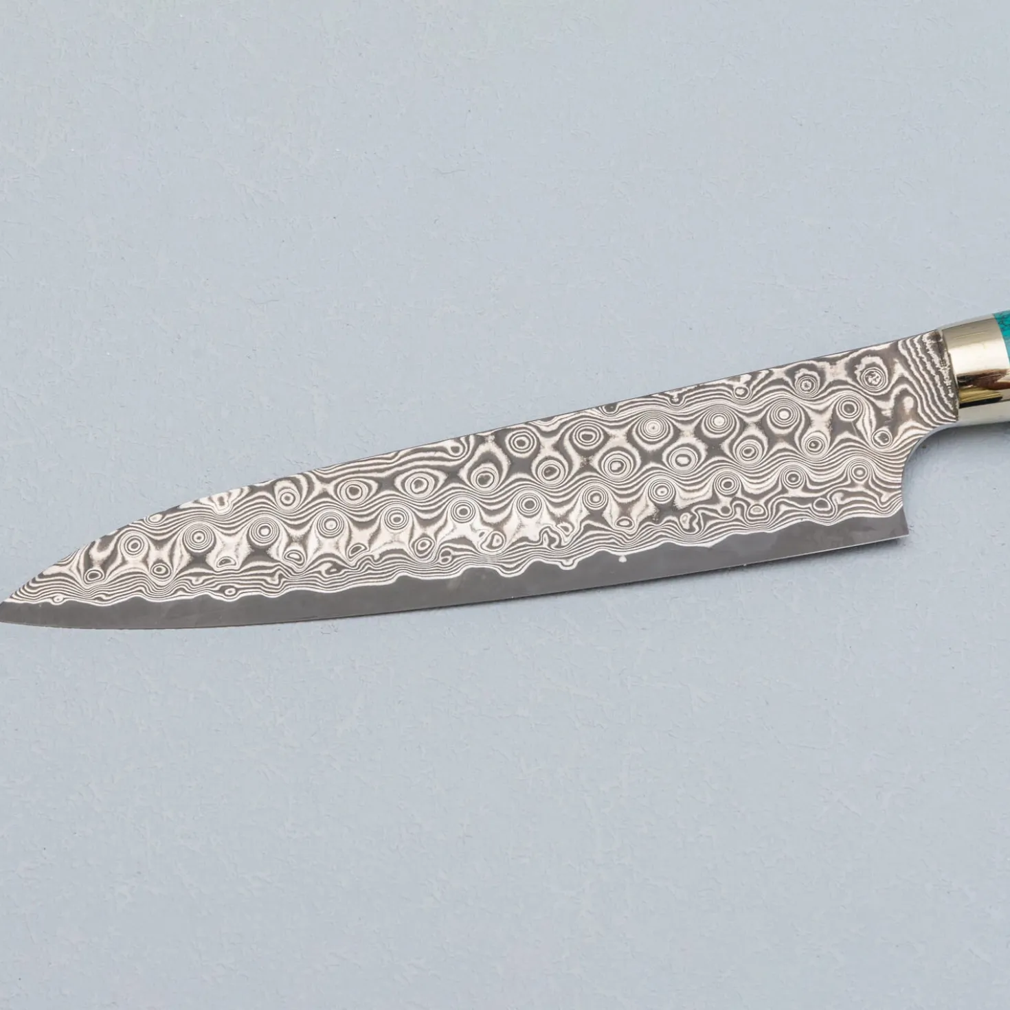 Nigara SG2 Damast Premium Turquoise Petty 15 cm