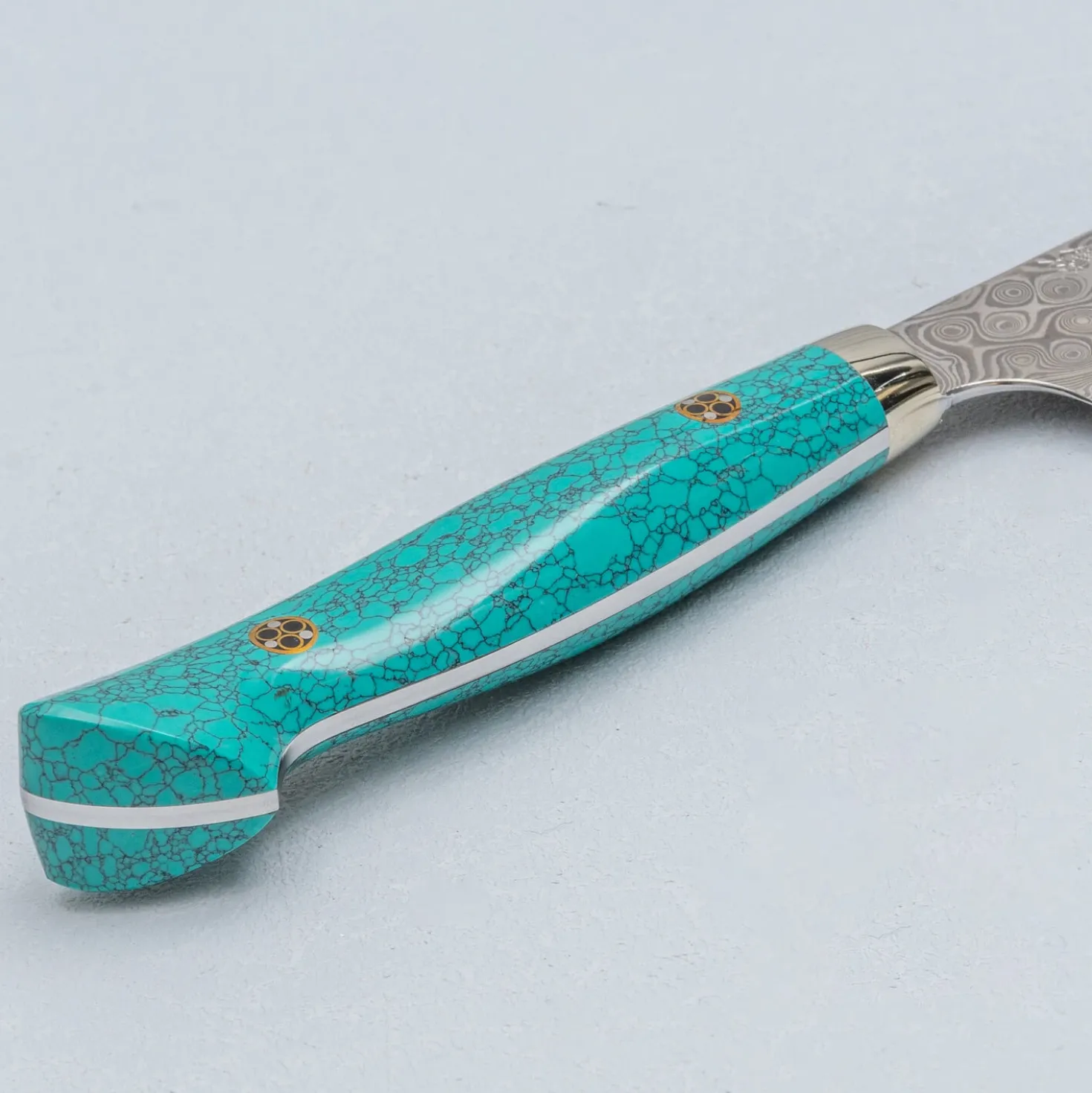 Nigara SG2 Damast Premium Turquoise Petty 15 cm