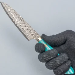 Nigara SG2 Damast Premium Turquoise Petty 15 cm