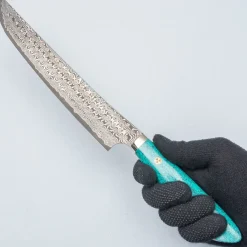 Nigara SG2 Damast Premium Turquoise Sakimaru 27 cm
