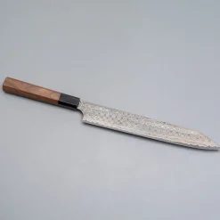 Nigara SG2 Damast Walnut Kiritsuke Sujihiki 25.5 cm