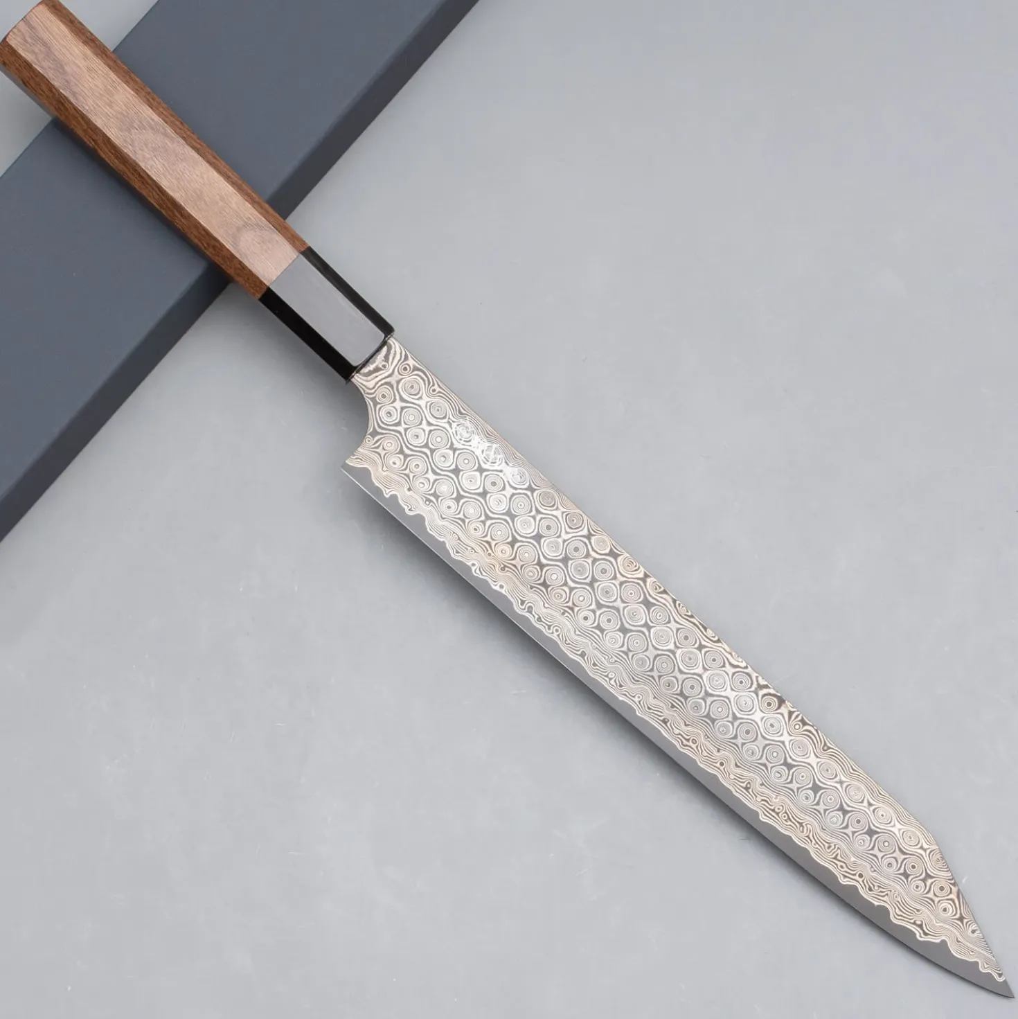Nigara SG2 Damast Walnut Kiritsuke Sujihiki 25.5 cm