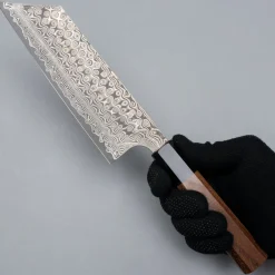 Nigara SG2 Damast Walnut Nakiri K-tip 18 cm
