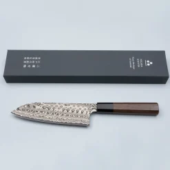 Nigara SG2 Damast Walnut Santoku