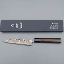 Nigara SG2 Damast Wenge Kiritsuke Petty 15 cm